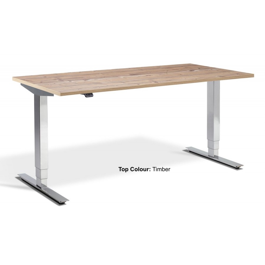 Cromo Dual Motor Chrome Height Adjustable Desk